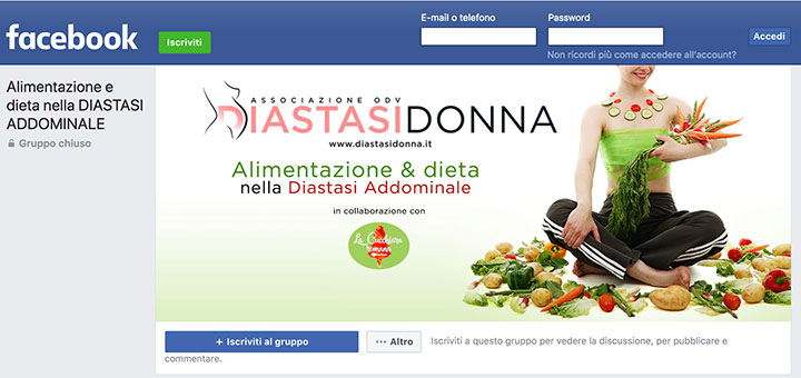 Icona_gruppo_facebook alimentazione e dieta nella diastasi addominale