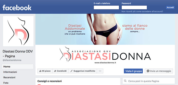 Diastasi donna Pagina facebook
